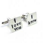 Love Cufflinks Square I Lo..
