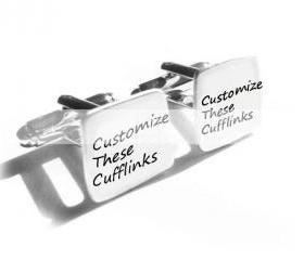 Customize Men Cufflinks Hand Stamped personalized Wedding keepsake gift cuff links birthday anniversary