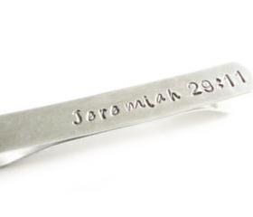 Men Tie Clip Personalized Groomsman Gift Keepsake for Guys Wedding Bible Tie Bar birthday