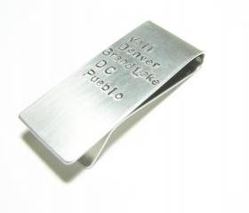 Personalized Money Clip Men Father engraved Gift Keepsake Customize Accessory Wedding birthday