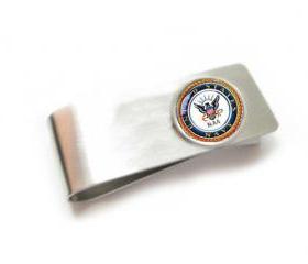 US Navy Initial Money Clip Men Father Gift Keepsake Accessory Husband Boyfriend Wedding Birthday